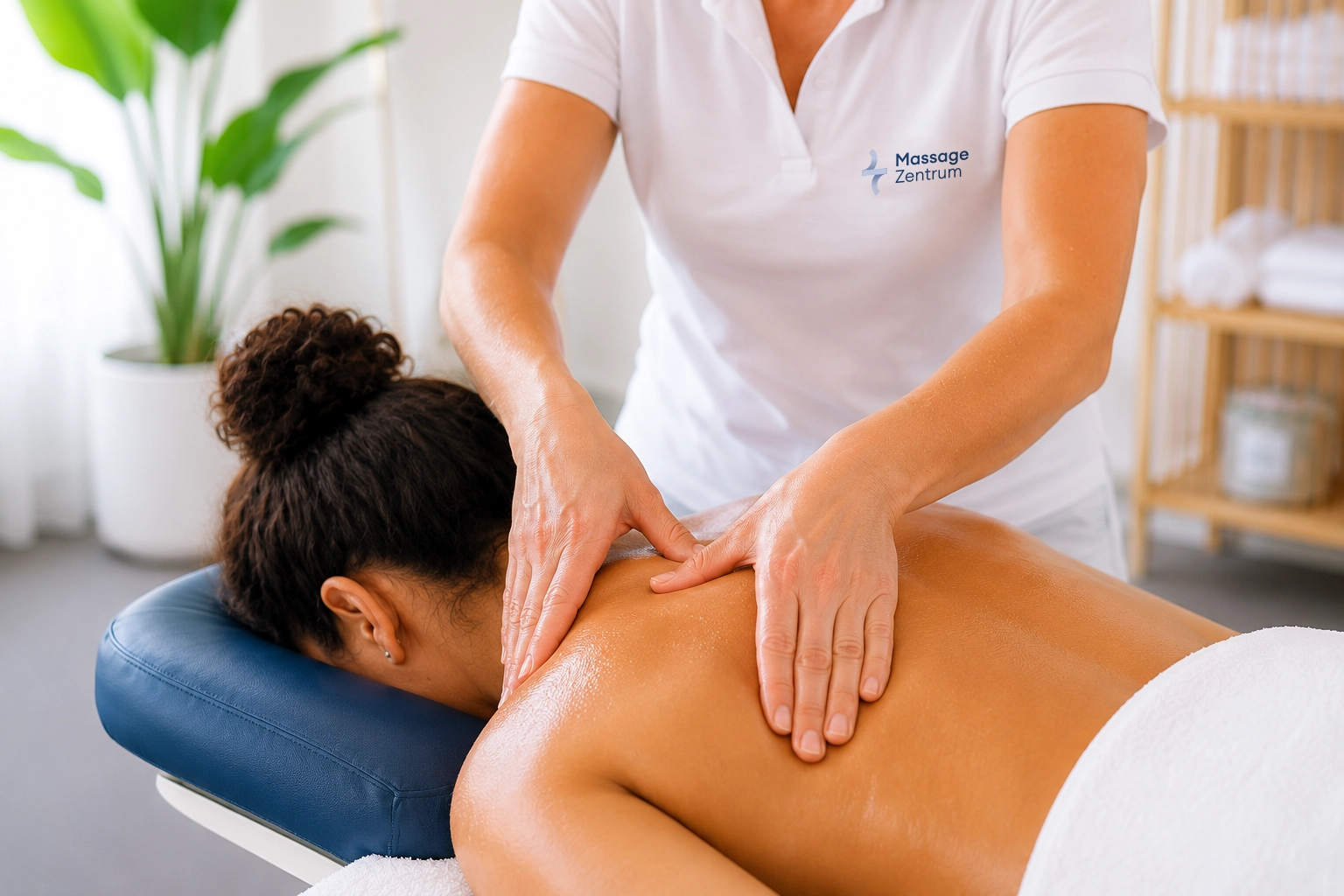 Klassische Massage für Nacken und Rücken im Massage Zentrum Kriens – zum Lockern der Muskulatur und zum Entspannen